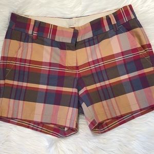 J. Crew Women’s Plaid Shorts -- Size 6